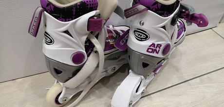 Rastúce kolieskovo-ľadové korčule s chráničmi 2v1, 32