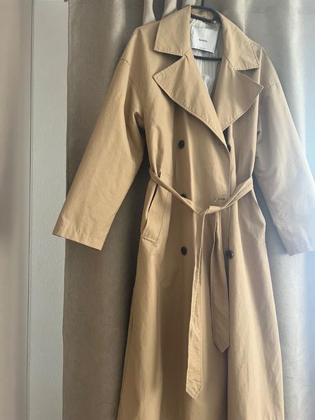 Bershka dlhy trenchcoat, bershka,m