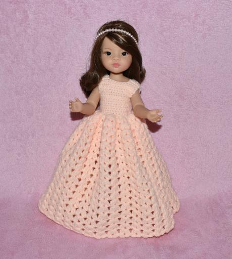 Dlhé šaty pre bábiku paola reina 32 cm, 