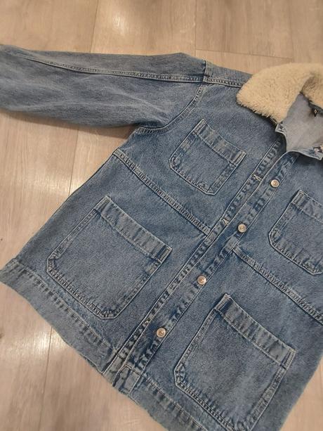 Riflová bunda, h&m,xs