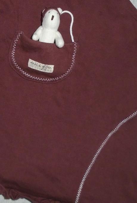 Šaty s mackom na 12 mesiacov, prénatal,80