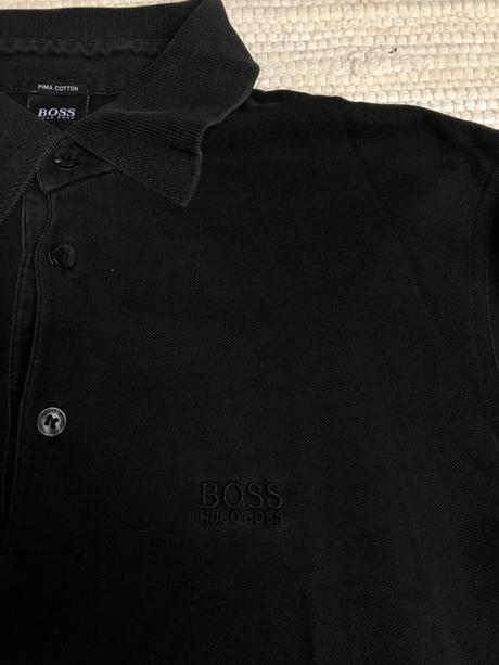 Čierne tričko s dlhým rukávom/ polokošeľa, hugo boss,m
