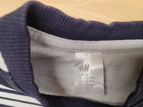 Pásikavá mikina č. 86, h&m,86