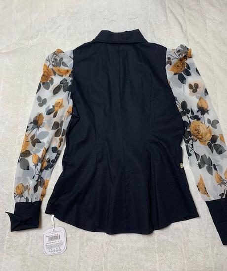 Nádherná košeľa s napufkanými rukávmi zn. magenta, l / m