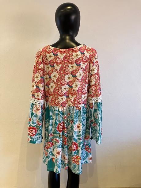 Dámske vzorované šaty bodyflirt (44-46), xxl