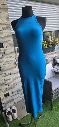 Modre elasticke saty, bershka,m