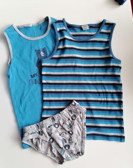 2x tielko + slipky 98/104, topomini,98