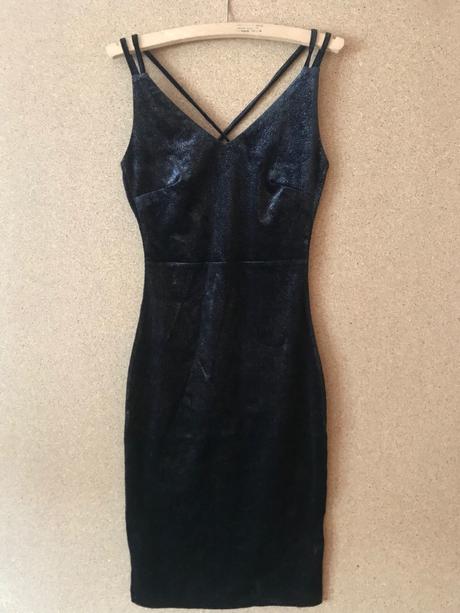 Čierne mini šaty, reserved,xs