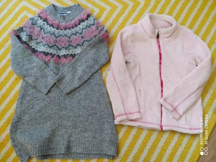 Teplá mikina a šaty, lupilu,98