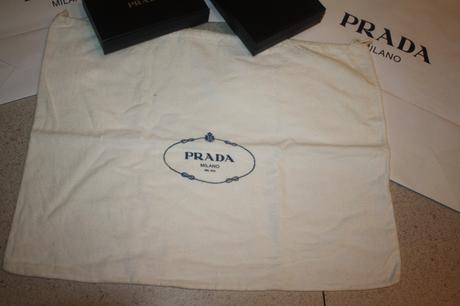 Prada tašky, dustbag, krabičky, prada