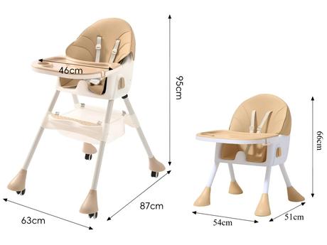 Kidsmile jedálenská stolička 4v1, 