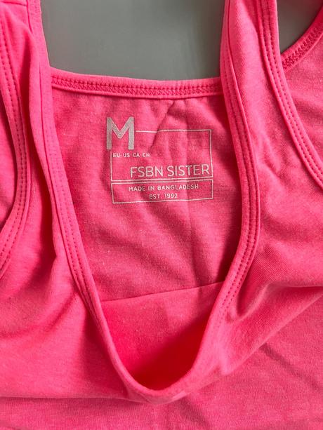 Neónové tielko top stav, fishbone,m