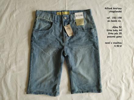 Riflové trištvrťáky, denim co,158