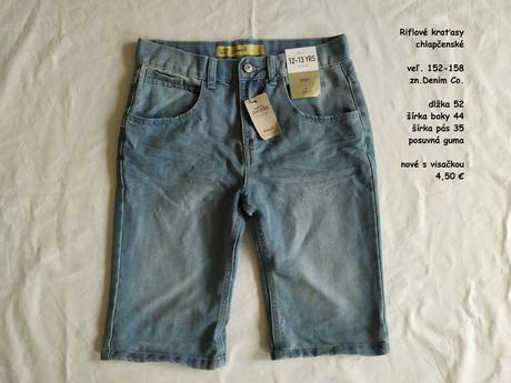 Riflové trištvrťáky, denim co,158