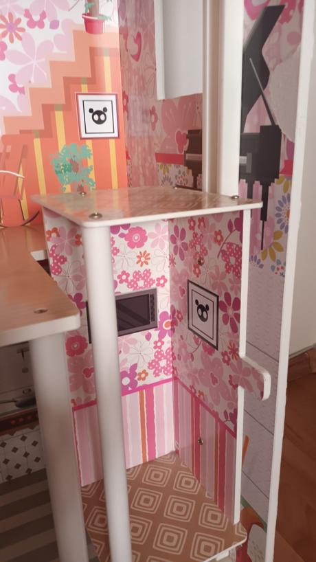 Ružový domček pre bábiky s výťahom,