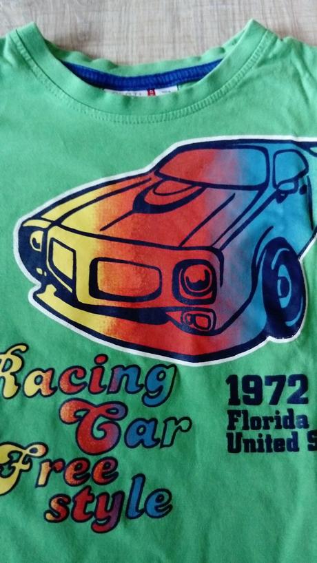 Zelené triko s autom racing, berti,104