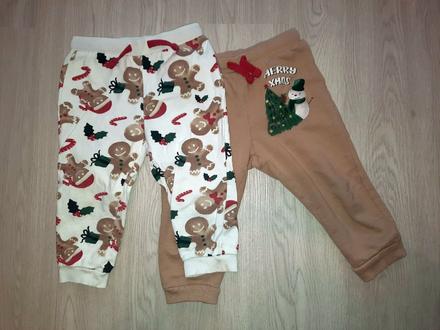 2x vianočné tepláky (80/86), pepco,80