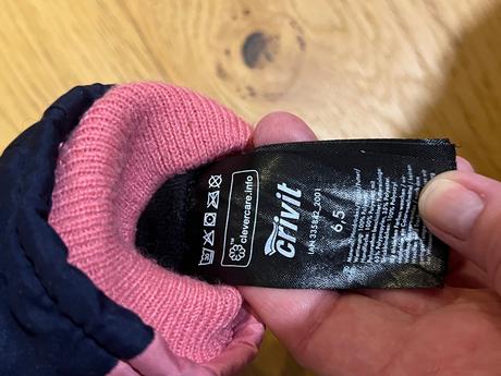 Lyziarske dievcenske rukavice, crivit,158