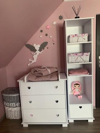 Detská komoda srdce,