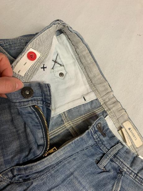 Riflové šortky, h&m,152