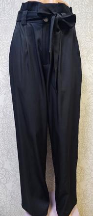 Široké nohavice s mašľou, m