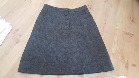Sivá sukňa, h&m,38