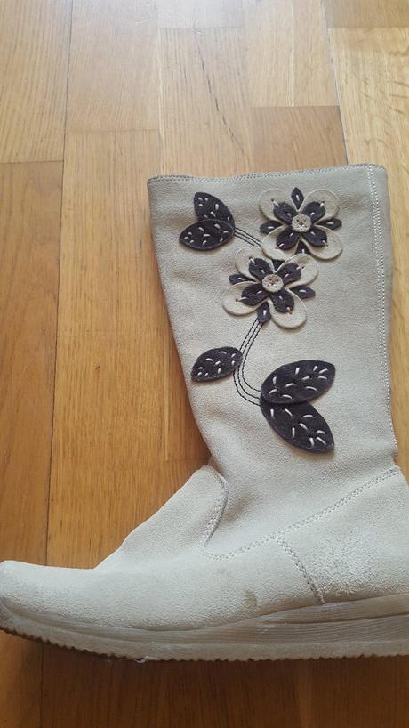 Čižmičky z brúsenej kože, 36