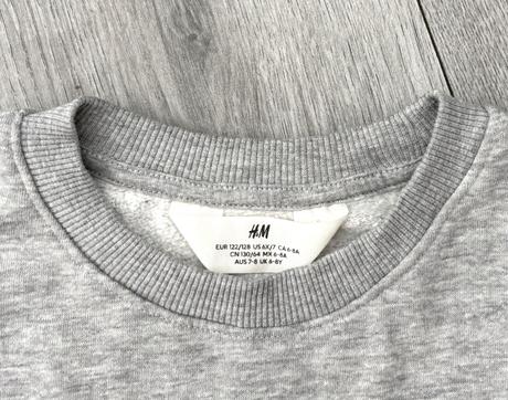 Glitrová tiger mikina veľ. 122/128, h&m,128