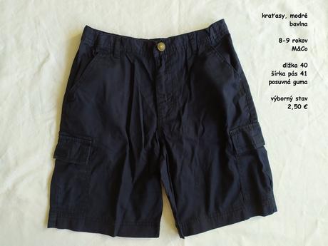 Šortky (tmavomodré, bavlna), m&co,134