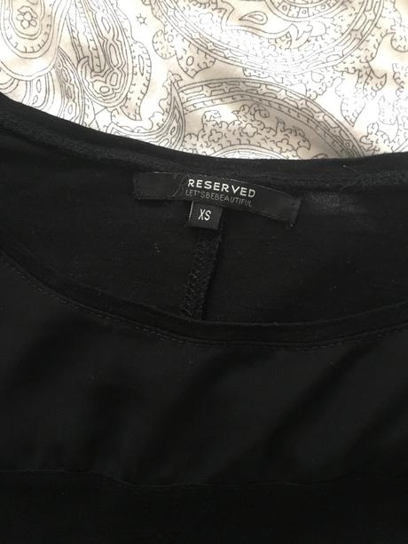 Tričko so satenovym vrchom, reserved,xs