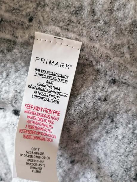 Flaušový kardigán 8-9r, primark,134