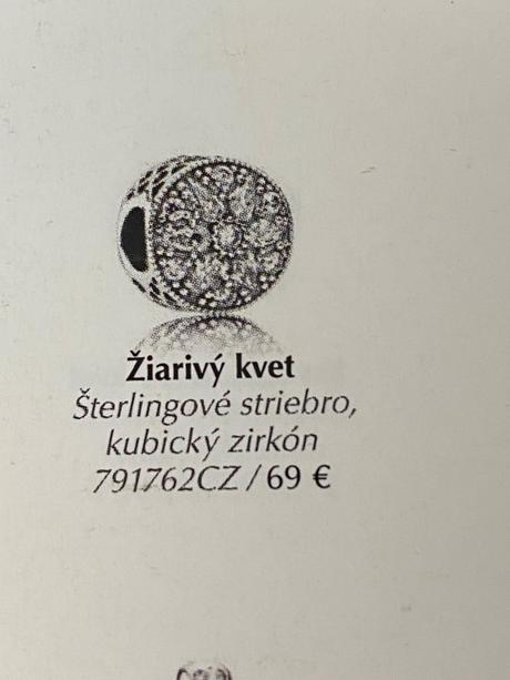 Pandora trblietave koralky, pandora
