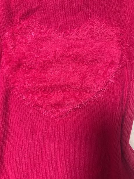 Ružový svetrík so srdcom, m