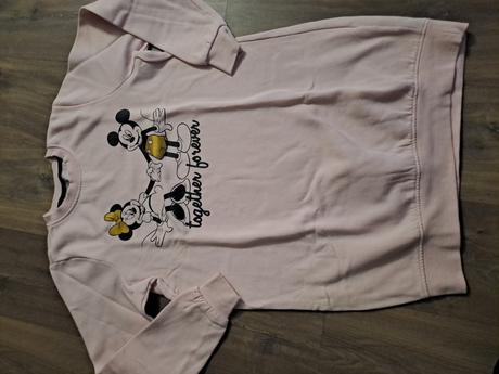 Teplakove saty mickey mouse, s