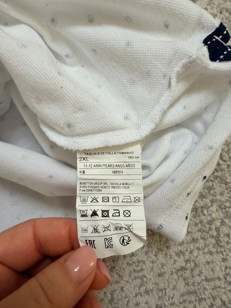 Biela polokosela, benetton,158