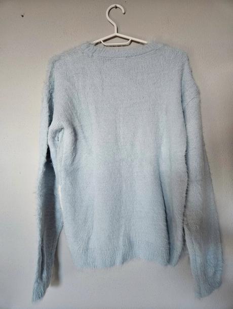 F&f bledomodrý sveter/pulóver s jednorožcom, f&f,164