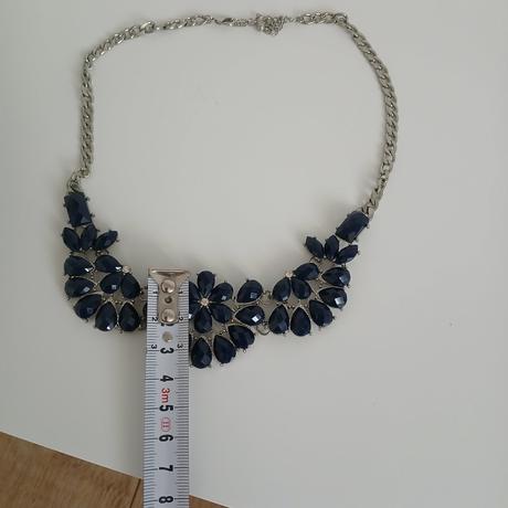 Modrý kamienkový náhrdelník, bijou brigitte