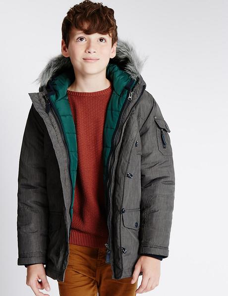 Zimná bunda 2v1 super teplá vel.5-6 r., marks & spencer,116