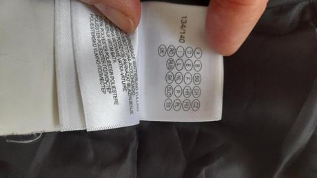 Lyžíarska dievčenská bunda rodeo 134-140 s mikino., 134