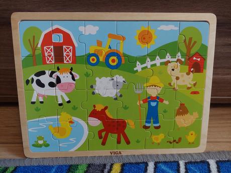 Viga drevene puzzle 24ks, 
