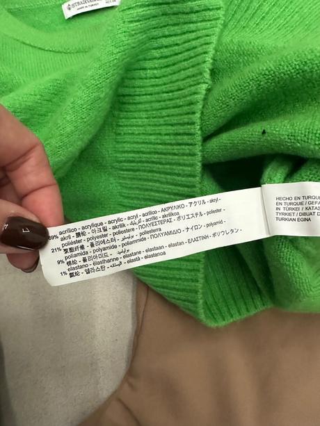 Cropp zelený pulover, stradivarius,s