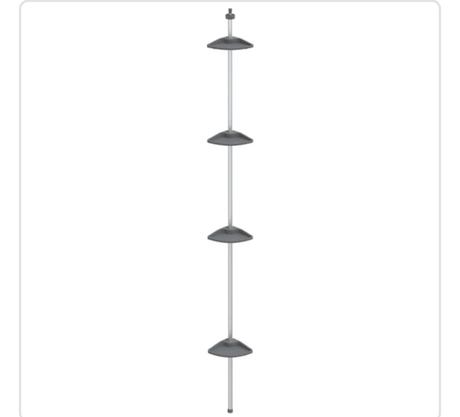 Teleskopicky sprchovy regal, 