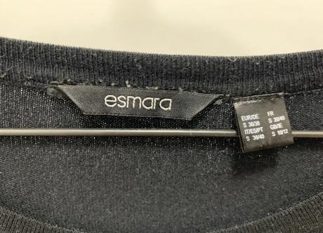 Čierna tunika/šaty z úpletu, esmara,s