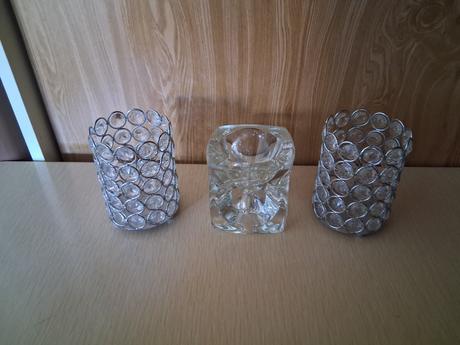 Svietnik ako nový sviečka sklo kryštál vianoce, 