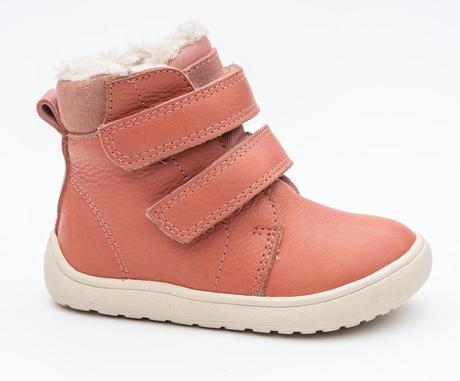 Zimná dievčenska obuv barefoot s membr. beka koral, protetika,25 / 27 / 29 / 30