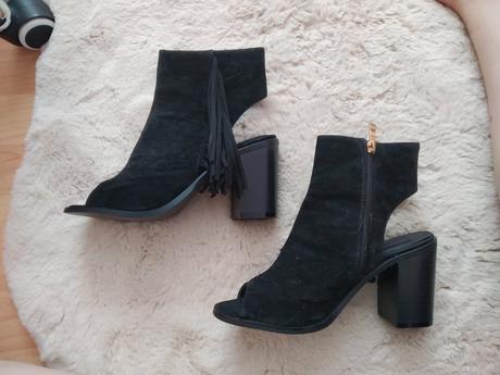 Damske kotníkové sandále na podpätku, 39