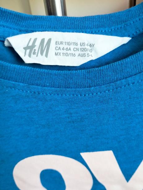 Tričko 110/116, h&m,110