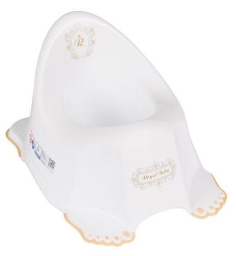 Tega baby detský nočník protišmykový royal biely,