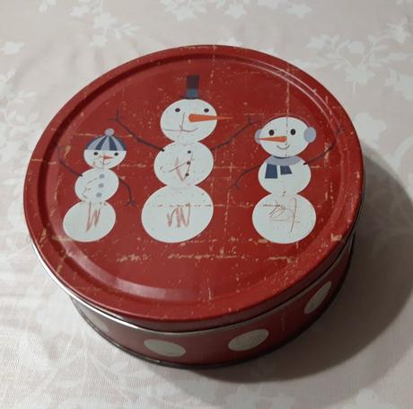Plechová dóza snehuliak, 
