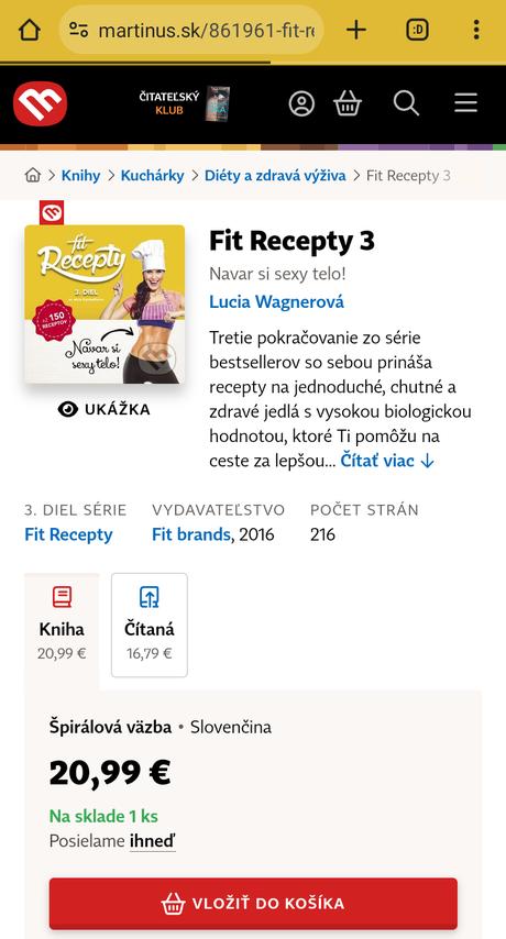 Fit recepty 3. diel, 
